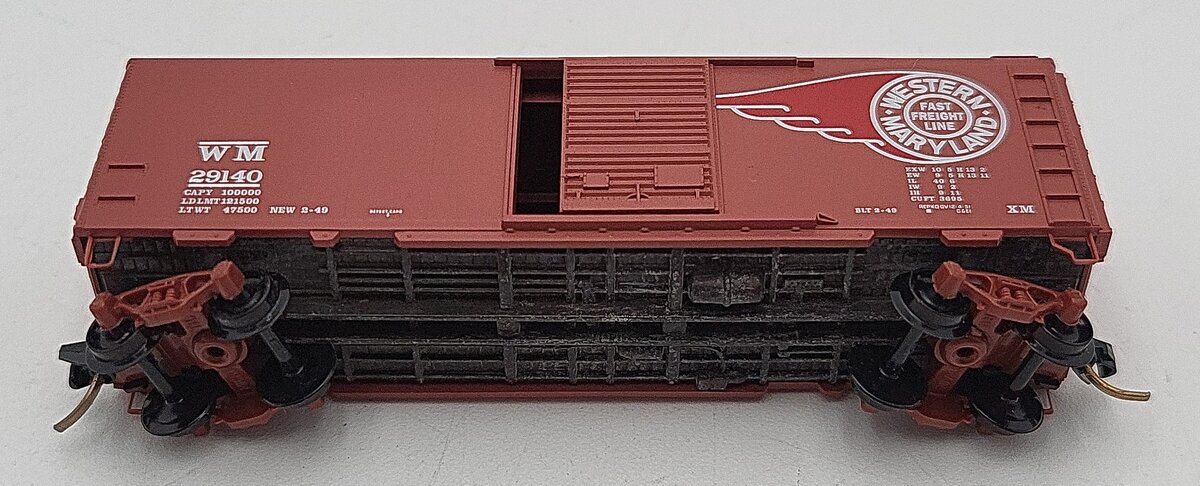 Micro-Trains 02000396 N Western Maryland 40' Standard Single Door Boxcar #29140 EX/Box
