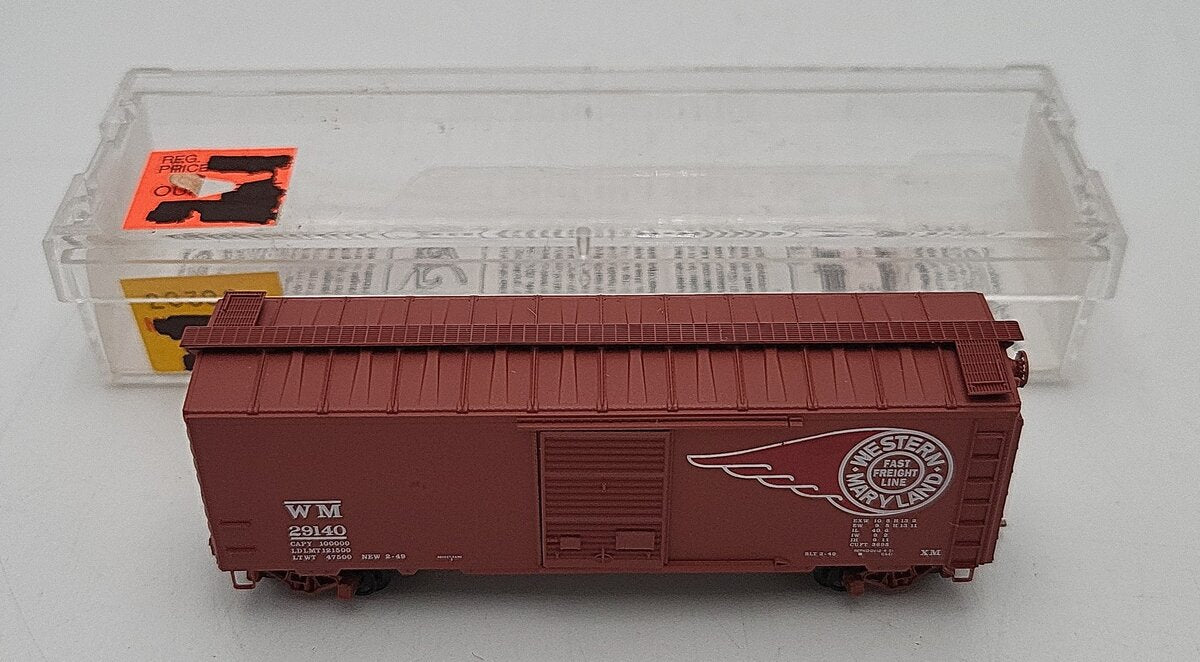Micro-Trains 02000396 N Western Maryland 40' Standard Single Door Boxcar #29140 EX/Box