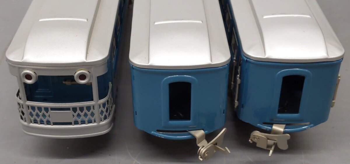 Williams 1600 O Gauge Reproduction Lionel Lines Tinplate Passenger 3 Car Set EX