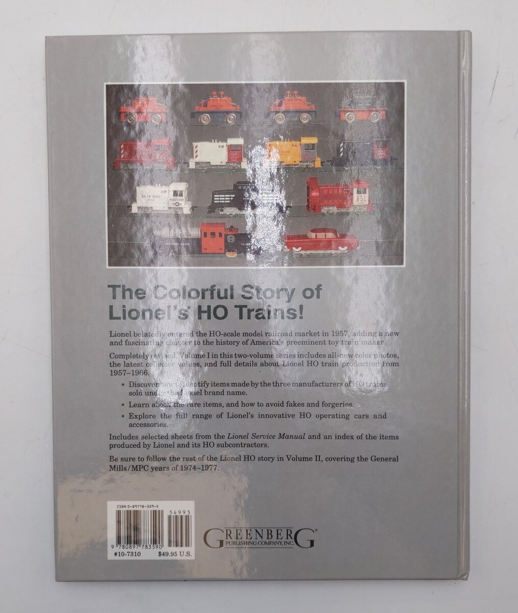 Greenberg's Guide to Lionel HO Vol.1 Hardcover Book George J Horan, Vincent Rosa EX