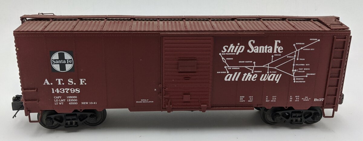 MTH 20-93209 O Scale Santa Fe 40' AAR Boxcar #143798 EX