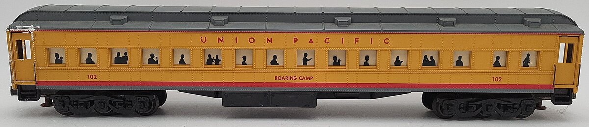 K-Line 102 O Union Pacific "Roaring Camp" Heavyweight Passenger Car #102 VG
