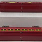 MTH 11-80027 O Vermillion/Maroon Lionel Corporation Tinplate Passenger Cars VG