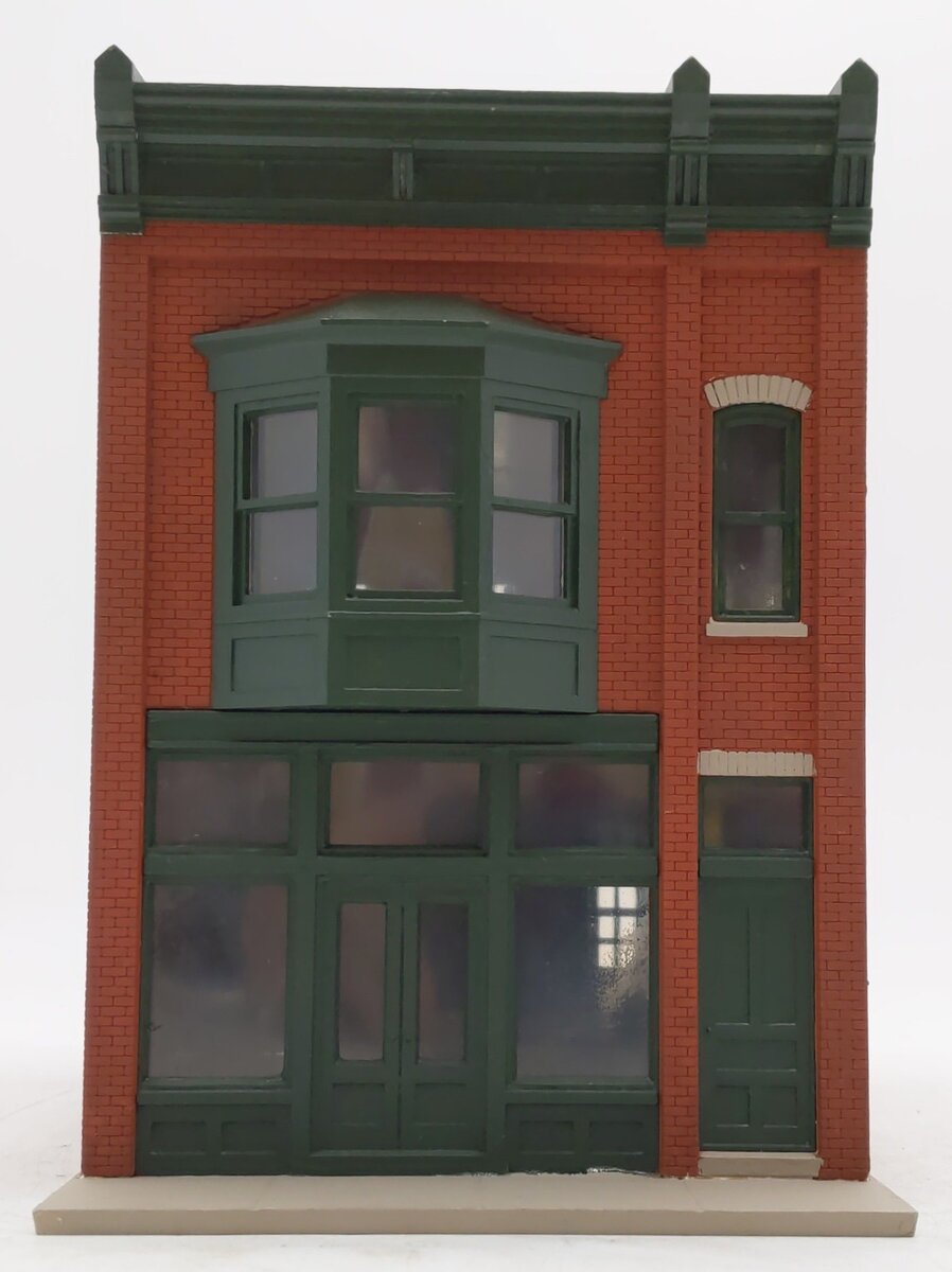 O Gauge Custom Undecorated Red Brick Building EX