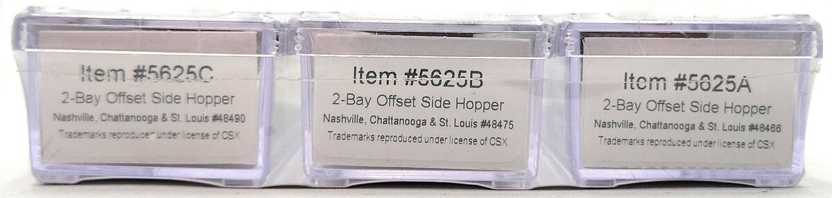 Atlas 5625 N Nash/Chattanooga/St.Louis Off Side Hopper (Pack of 3) MT/Box