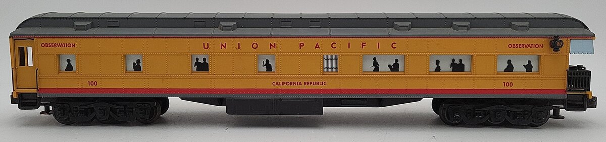 K-Line 100 O UP "California Republic" 18" Heavyweight Observation Car #100 EX