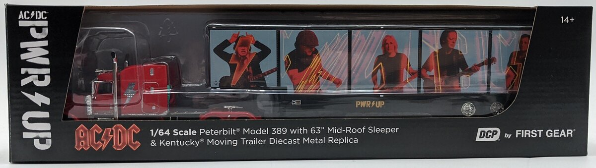 First Gear 69-1063 1:64 Diecast ACDC Peterbilt Model 389 W/63" Mid-Roof Sleeper MT/Box