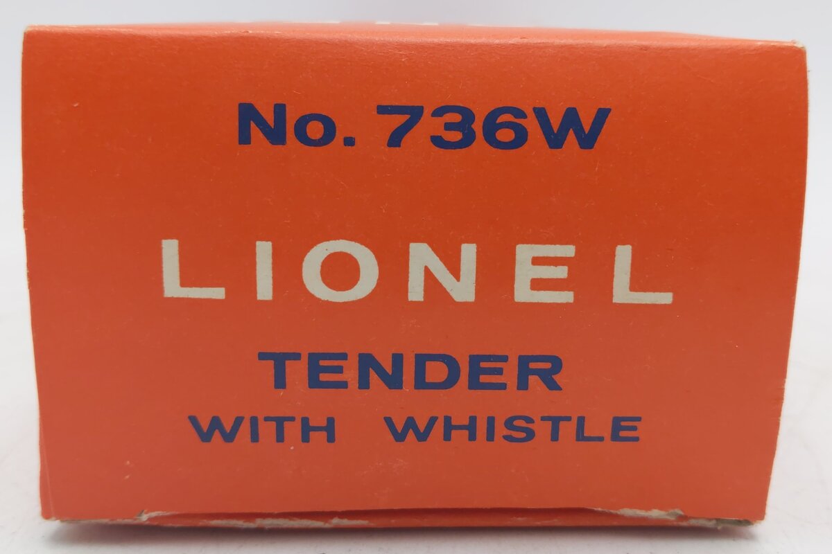 Lionel 736W Vintage O Pennsylvania Whistling Tender -Empty Box Only VG/Box