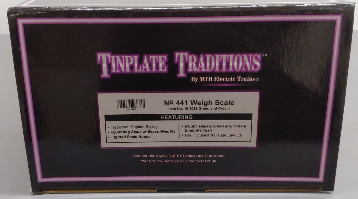 MTH 10-1069 Standard Gauge Green and Cream Weighing Station #441 EX/Box