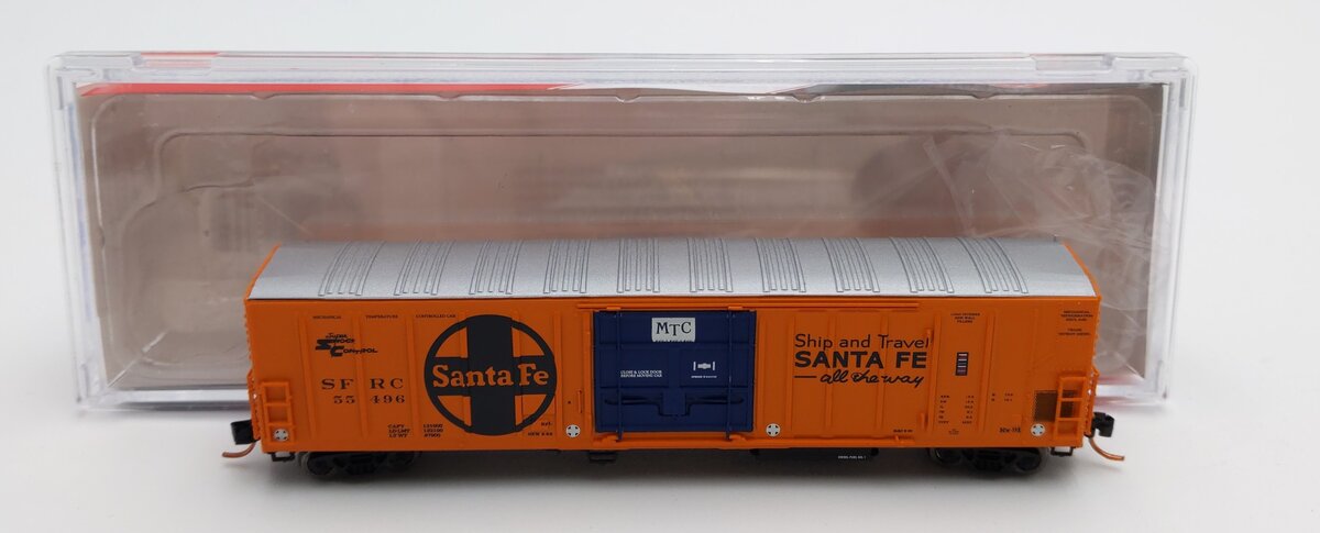 InterMountain 68824-02 N Scale Santa Fe Refrigerator Car #55496 LN/Box