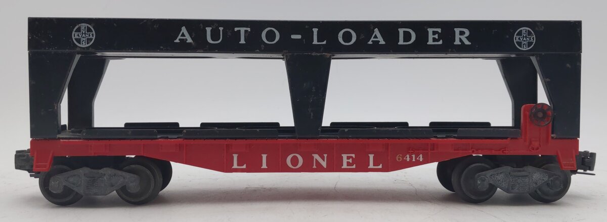Lionel 6414 Vintage O Evans Autoloader with 4 Automobiles VG