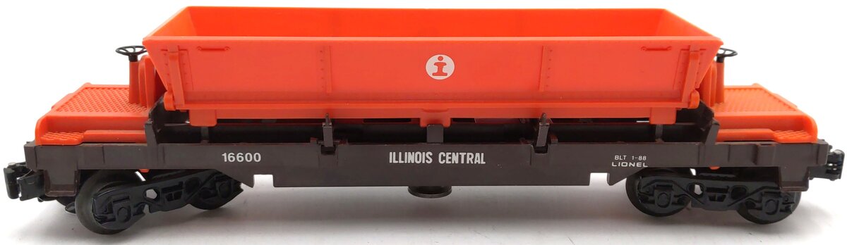 Lionel 6-16600 O Gauge Illinois Central Coal Dump Car #16600 EX