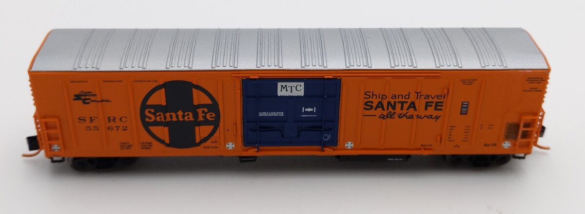 InterMountain 68824-06 N Scale Santa Fe Refrigerator Car #55672 LN/Box