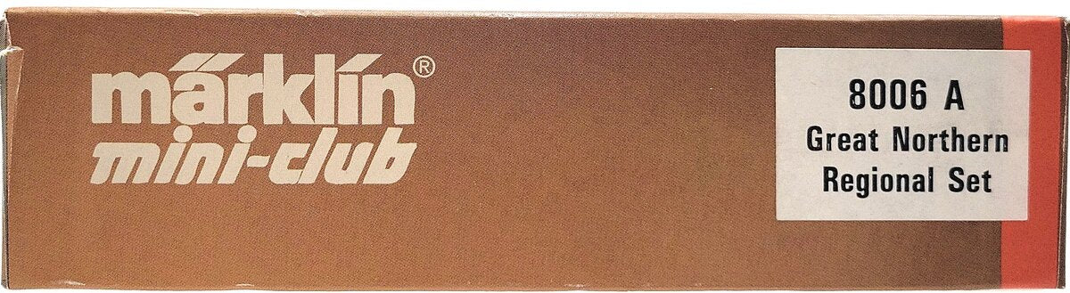 Marklin 8006A Z Scale Great Northern Regional Steam Locomotive & Freight Car Set LN/Box