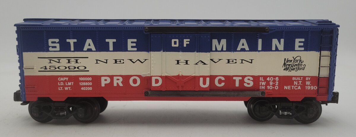 K-Line Nostalgia Train Works State of Maine New Haven Boxcar #45090 VG