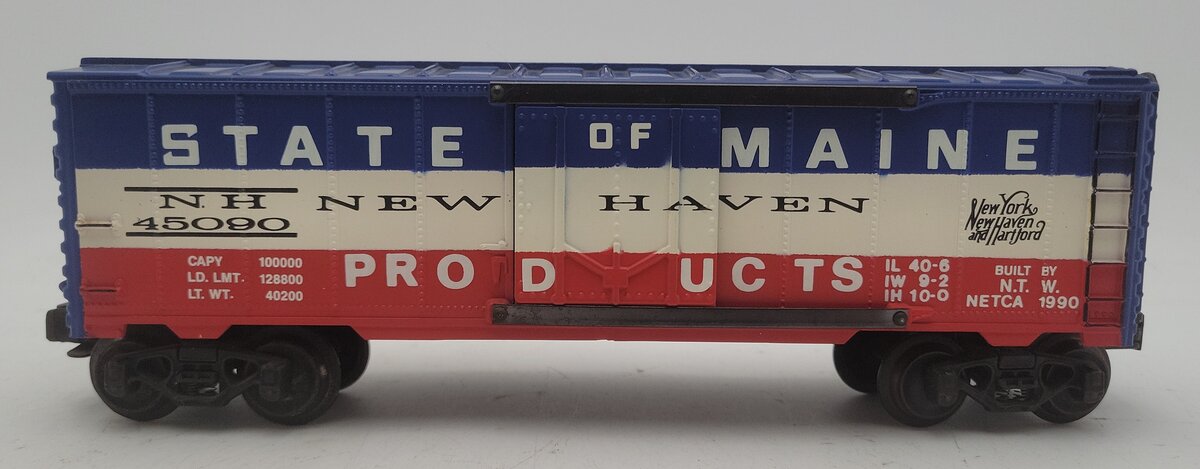K-Line Nostalgia Train Works State of Maine New Haven Boxcar #45090 VG