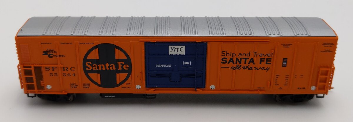 InterMountain 68824-04 N Scale Santa Fe Refrigerator Car #55564 LN/Box