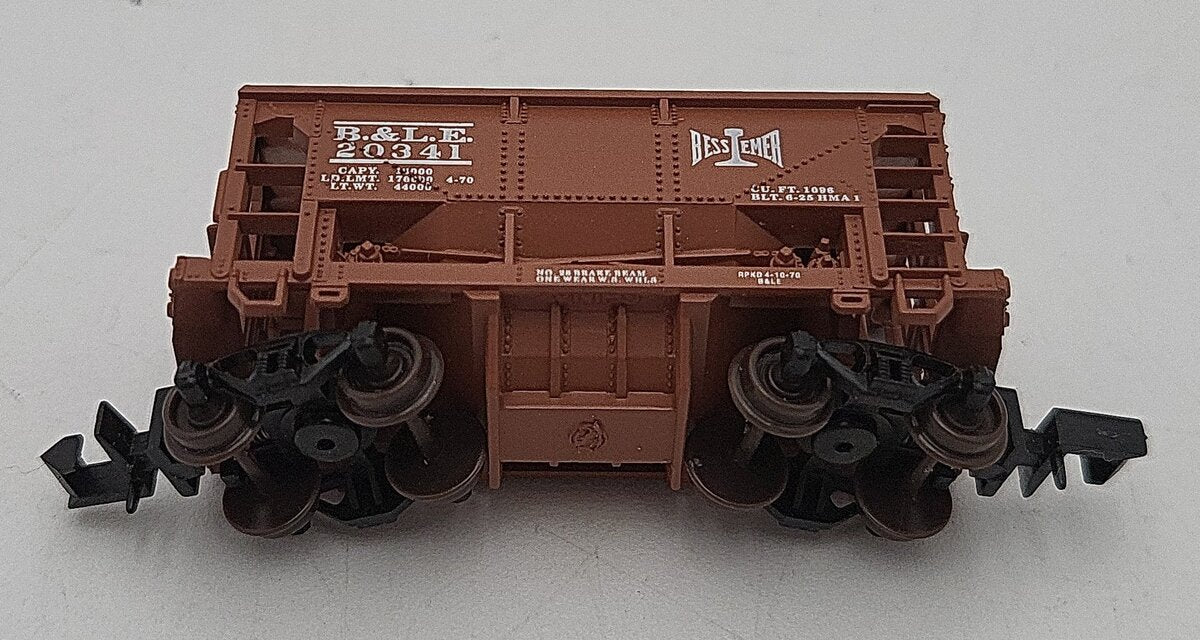 Atlas 32041 N Bessemer & Lake Erie Ore Car w/ Load #20341 LN/Box