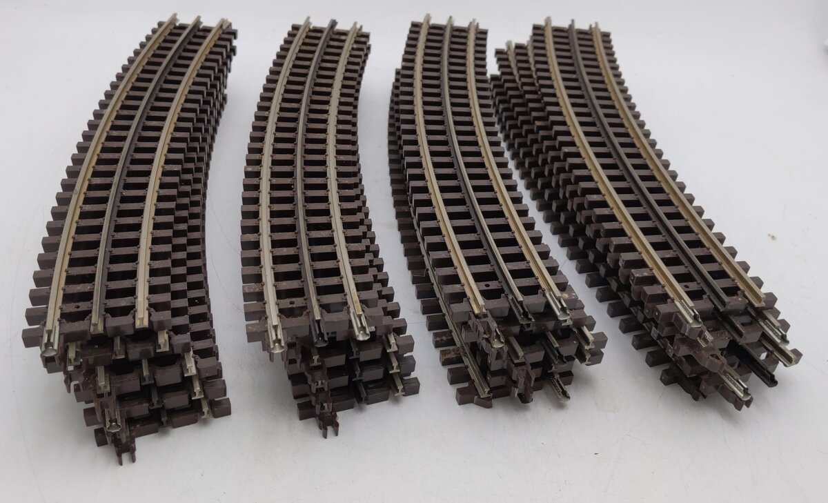 Atlas 6064 O63 Full Curve 3-Rail Track Sections (19) EX
