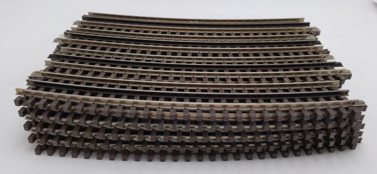 Atlas 6064 O63 Full Curve 3-Rail Track Sections (19) EX
