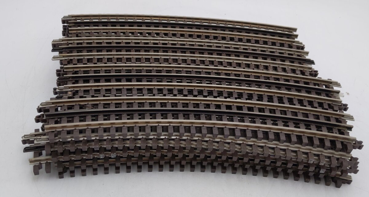 Atlas 6064 O63 Full Curve 3-Rail Track Sections (19) EX