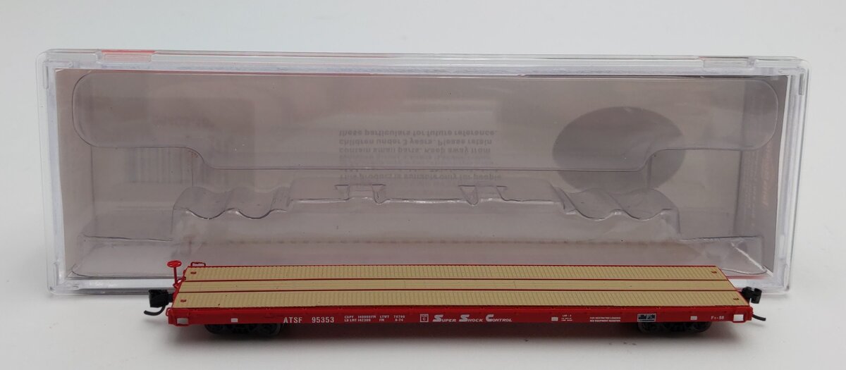 InterMountain 66403-16 N Scale ATSF Flat Car #95353 LN/Box