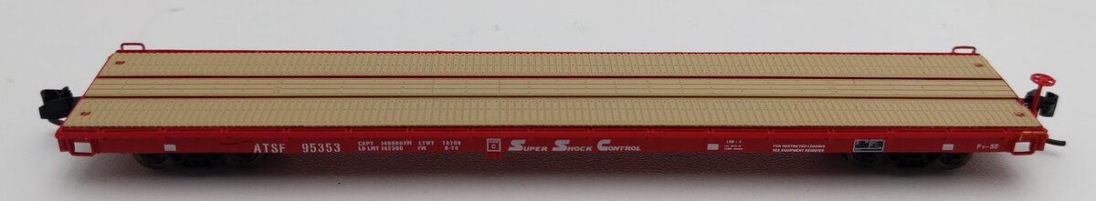 InterMountain 66403-16 N Scale ATSF Flat Car #95353 LN/Box