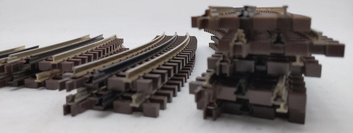 Atlas O Gauge Assorted Curved And Straight Track Sections [13] EX