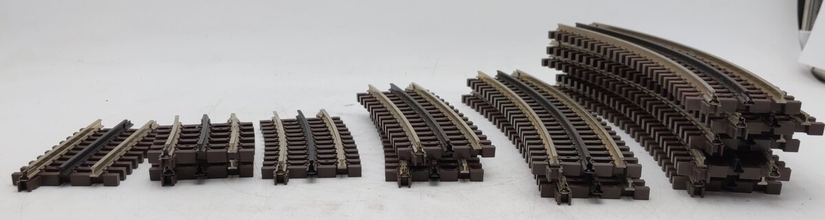 Atlas O Gauge Assorted Curved And Straight Track Sections [13] EX