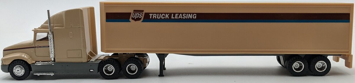 Ertl 1:64 Scale Diecast UPS Truck Leasing Semi Tractor W/Trailer VG