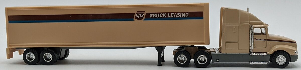 Ertl 1:64 Scale Diecast UPS Truck Leasing Semi Tractor W/Trailer VG