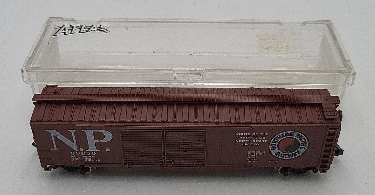 Atlas 3609 N Northern Pacific 50' Double Door Boxcar #39650 EX/Box