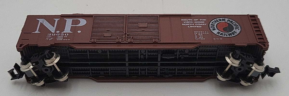 Atlas 3609 N Northern Pacific 50' Double Door Boxcar #39650 EX/Box