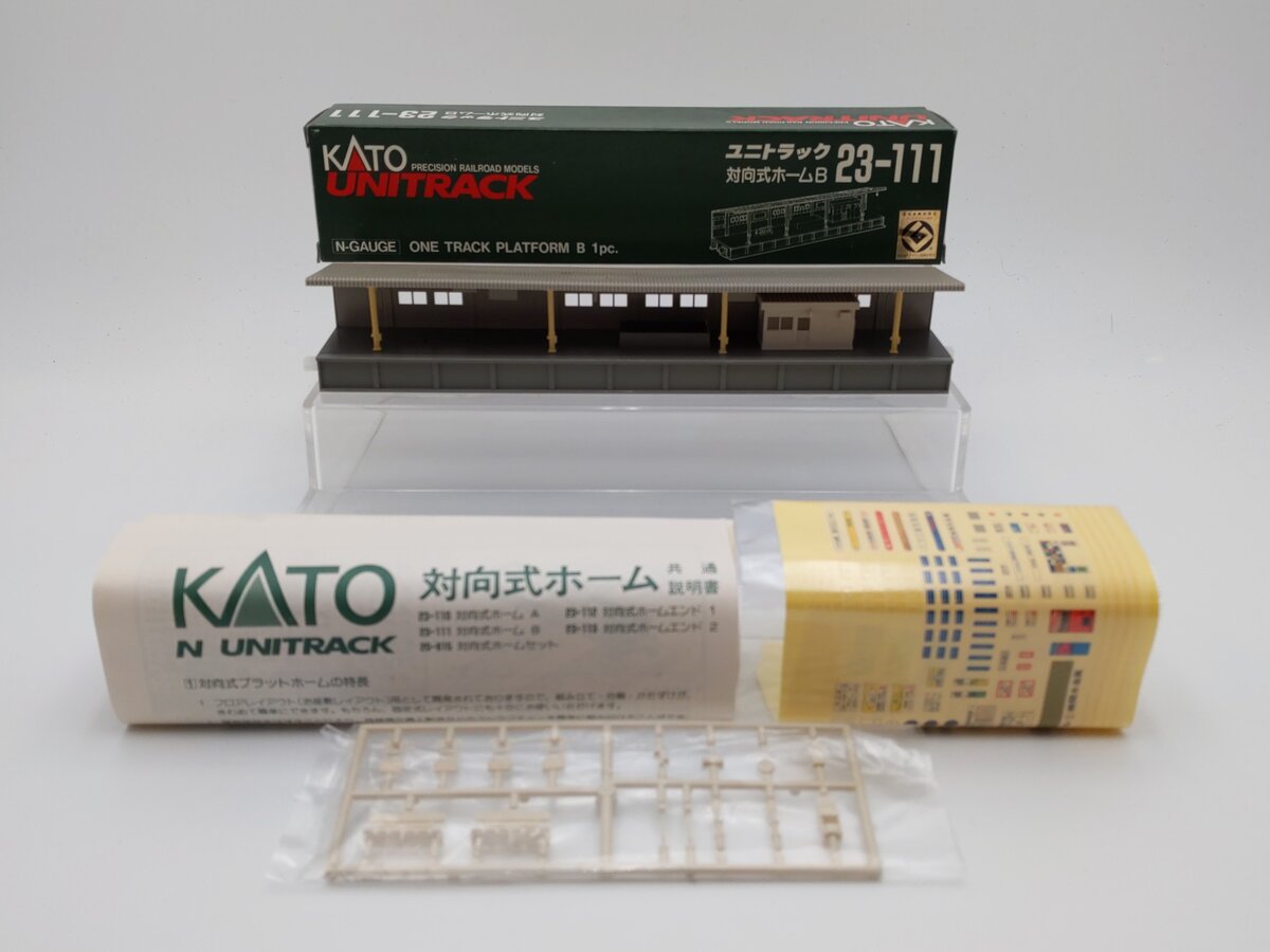 Kato 23-111 N Scale UniTrack One-Side Platform Type B Assembled EX/Box