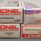 Lionel O Gauge Assorted Freight Cars: 9202, 9280, 5707, 9411, & 9770 [5] VG/Box