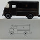 Corporate Express 51486 1:28 Diecast  UPS Truck 1957 Package Car Delivery NIB