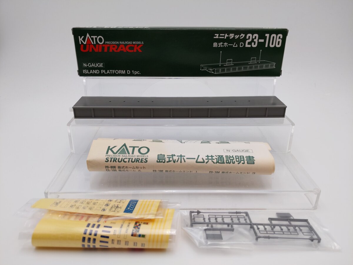 Kato 23-106 N Scale Unitrack Island Platform D Kit EX/Box