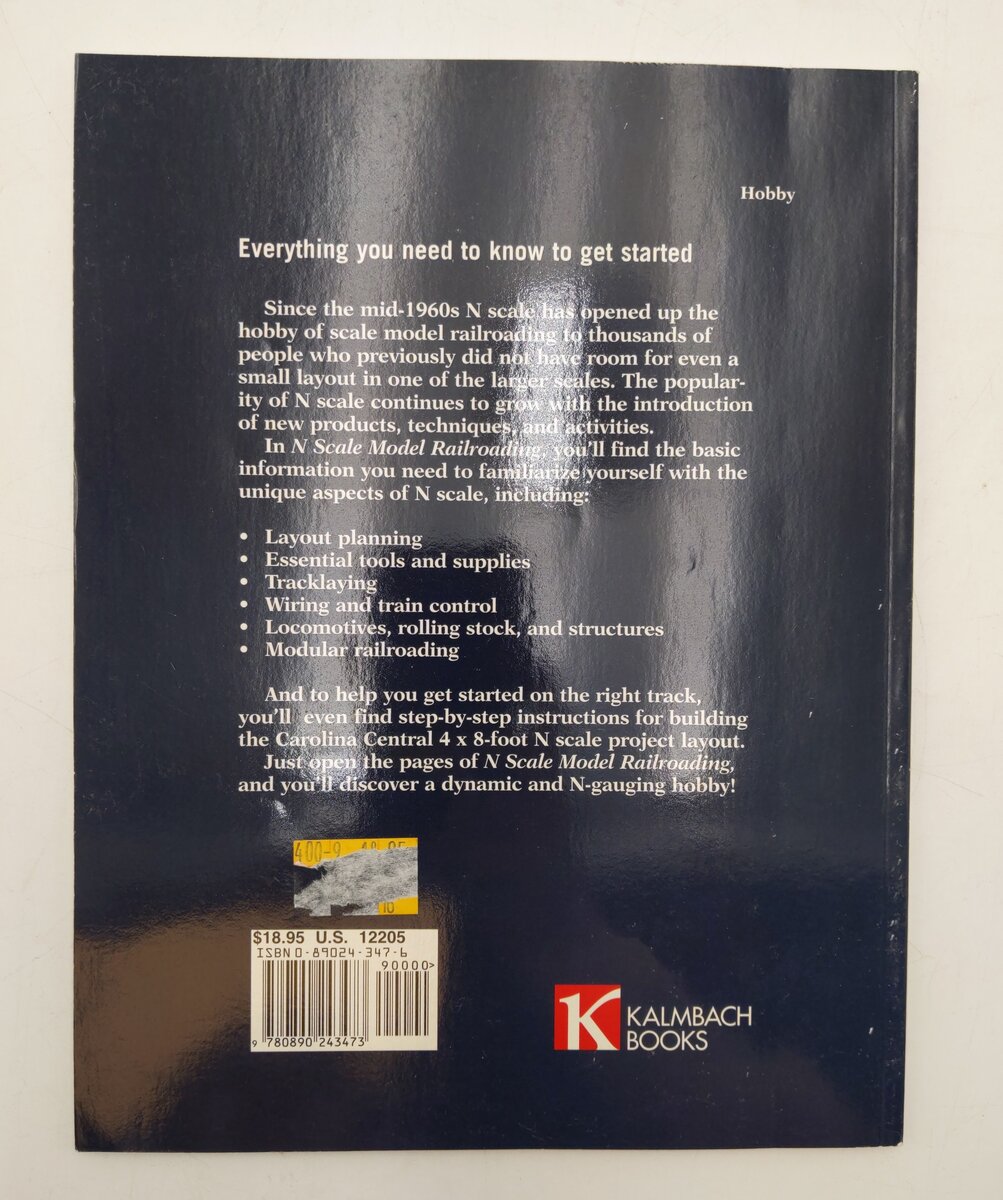N Scale Model Railroading Paperback Book By Marty McGuirk EX