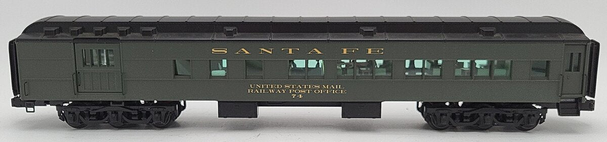 Lionel 6-25538 O Gauge AT&SF Heavyweight Combo Post Office Passenger Car #74 EX