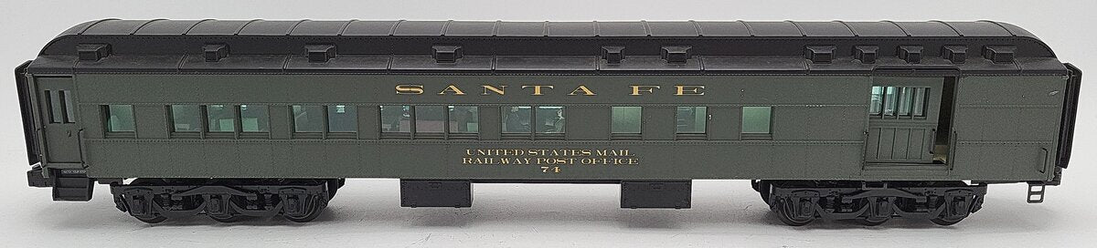 Lionel 6-25538 O Gauge AT&SF Heavyweight Combo Post Office Passenger Car #74 EX