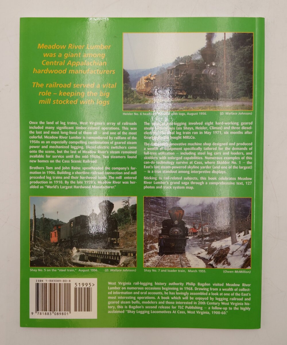 West Virginia's Last Logging Railroad Paperback Book By Philip V. Bagdon EX
