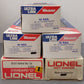 Lionel & Weaver O Assorted Freight Cars: 6-9801, 6-6560, 3030, 3031, & 3028 [5] VG/Box