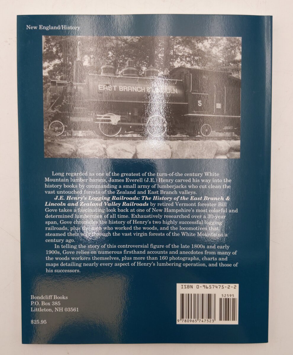 J.E. Henry's Logging Railroads Paperback Book By Bill Gove EX