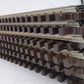 Atlas 6050 O Nickel Silver 10" Straight Track with Brown Ties (12) EX