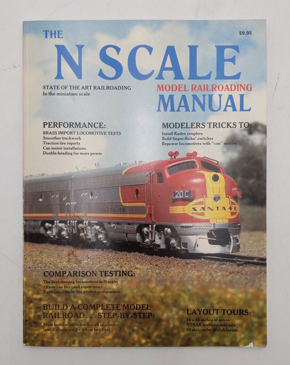 N Scale Model Railroading Manual Paperback Book By Robert Schleicher EX