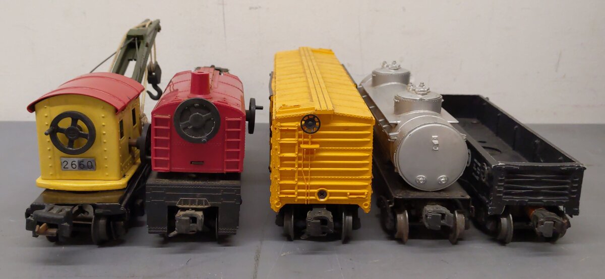 Lionel Vintage O Gauge Freight Cars: 6560, 347000, 2465, 63561, 2660 [5] EX