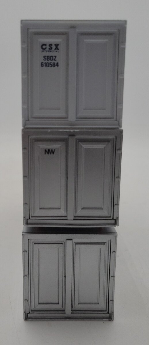 Lionel 6-12826 O CSX/Great Northern/New York Central Intermodal 3-Container Pack EX/Box