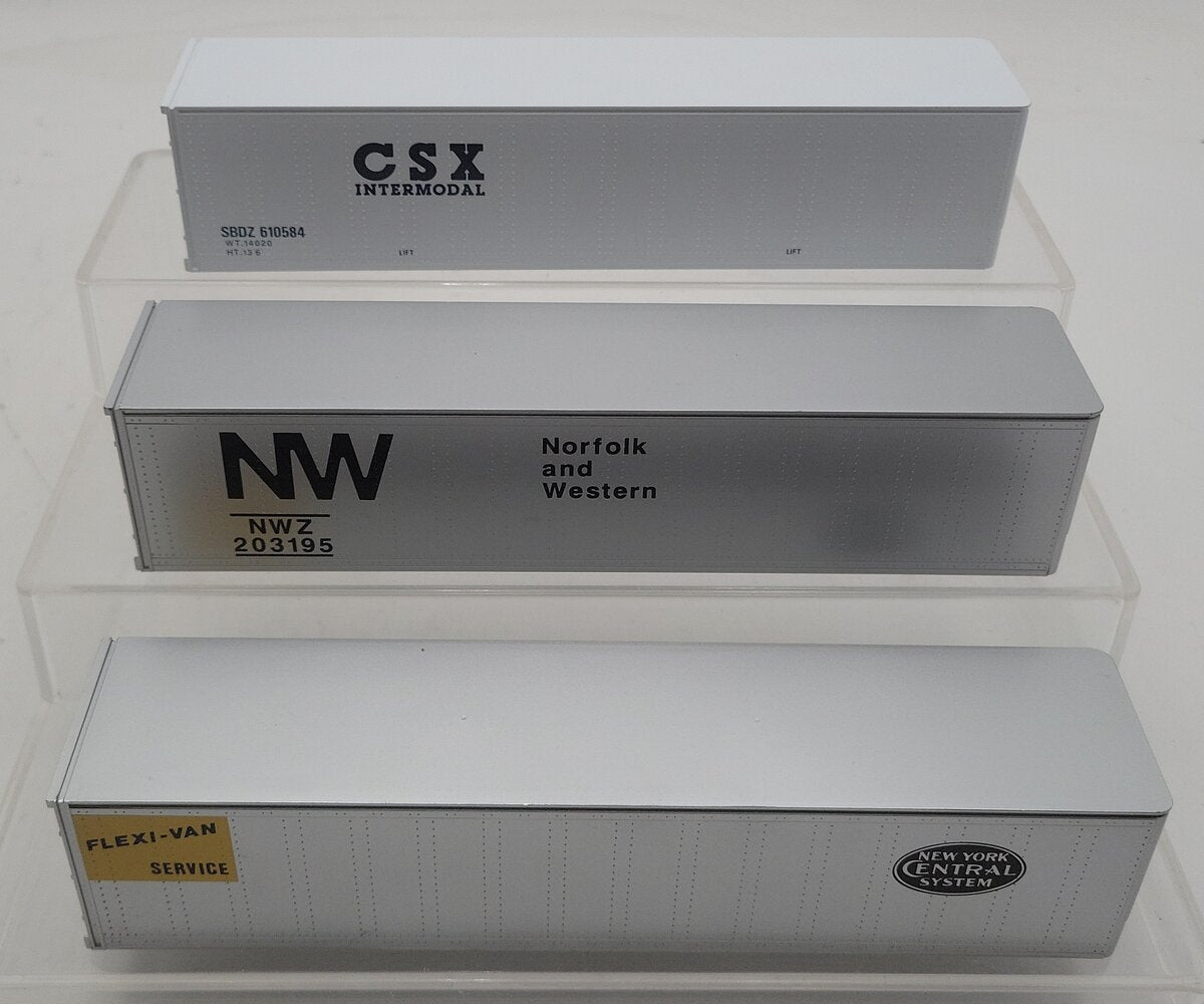 Lionel 6-12826 O CSX/Great Northern/New York Central Intermodal 3-Container Pack EX/Box