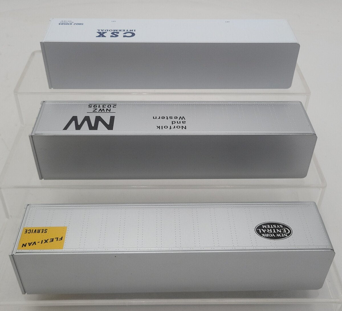 Lionel 6-12826 O CSX/Great Northern/New York Central Intermodal 3-Container Pack EX/Box