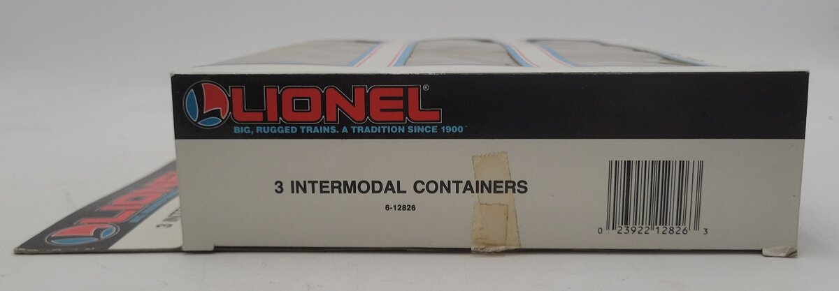 Lionel 6-12826 O CSX/Great Northern/New York Central Intermodal 3-Container Pack EX/Box